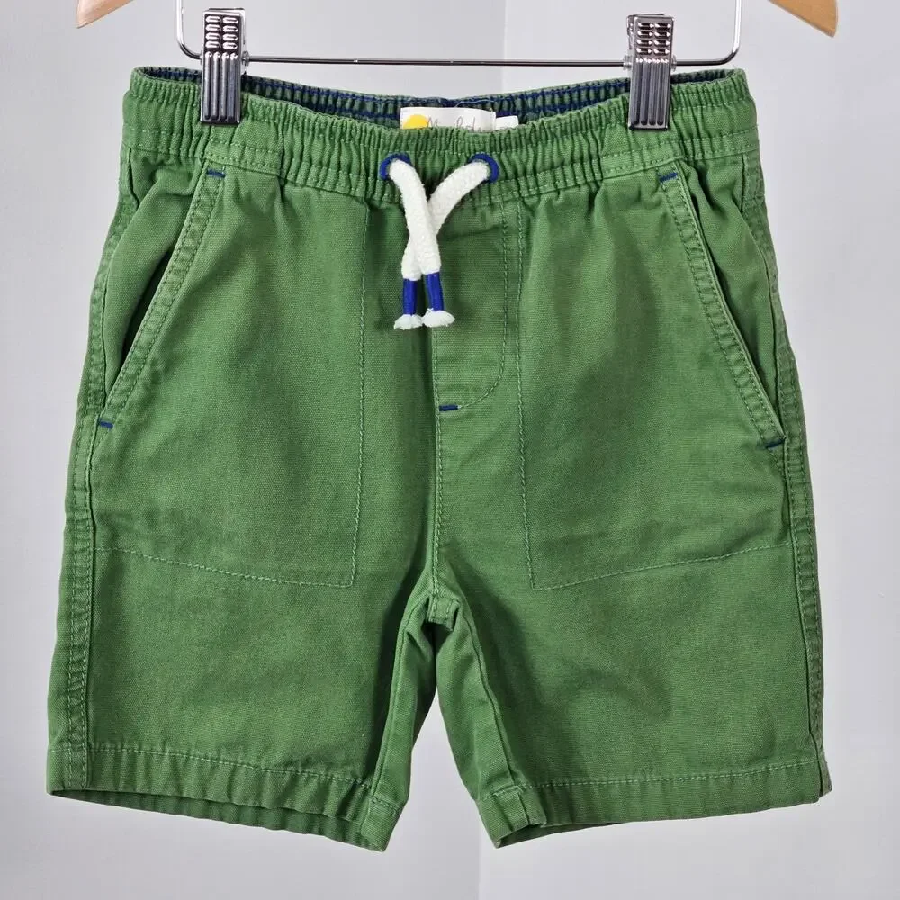 Mini Boden Skull Gray Tee T-Shirt Top Green‎ Shorts Bundle | Kid's 4-5